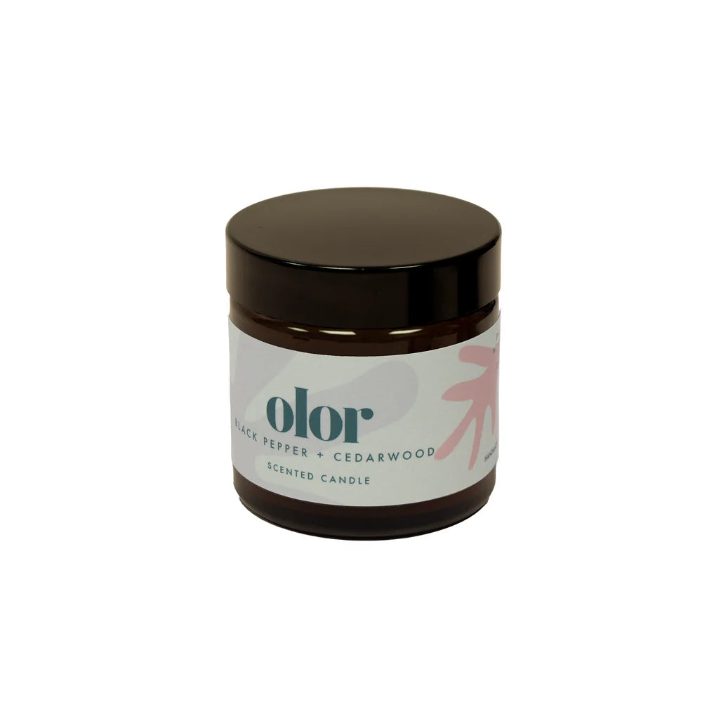 OLOR/ ブラックペッパー+シダーウッド ミニジャーキャンドル