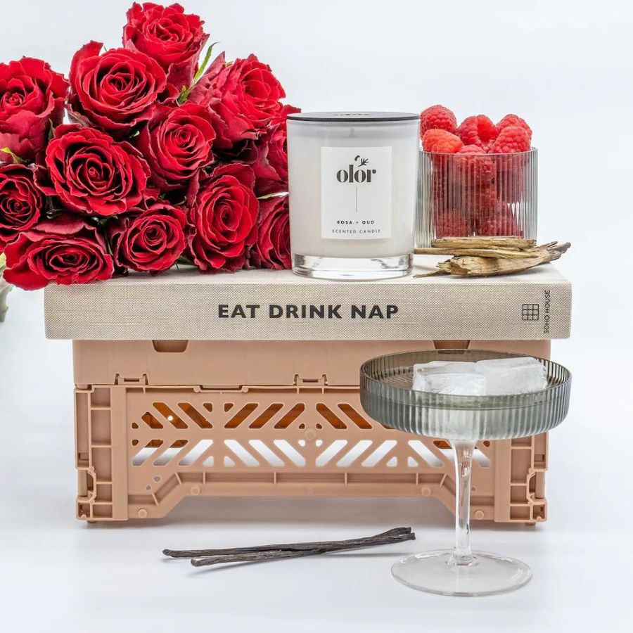 OLOR/ ローズ+ウード(香木) クラシックキャンドル