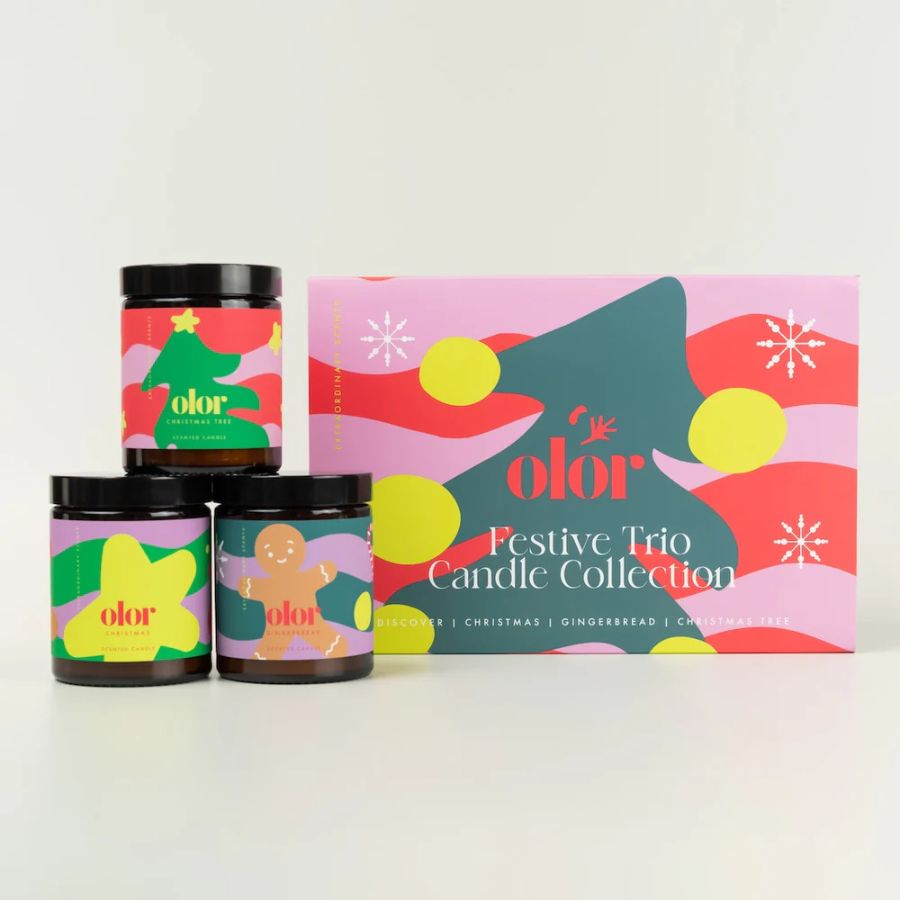 olor/ Gift Box - Festive Trio Candle Colleciton