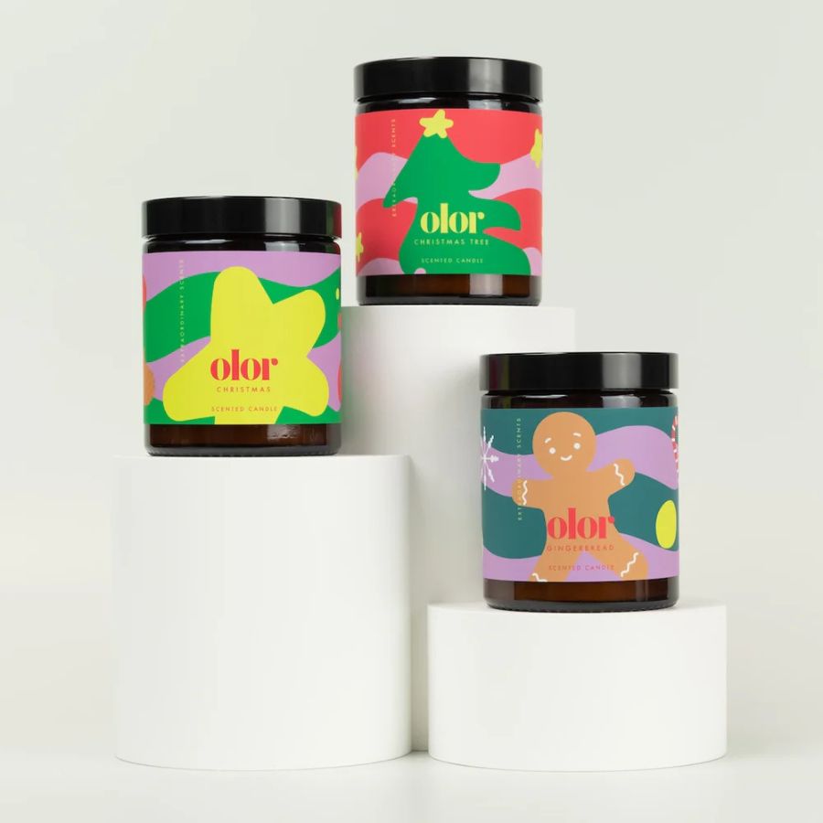 olor/ Gift Box - Festive Trio Candle Colleciton