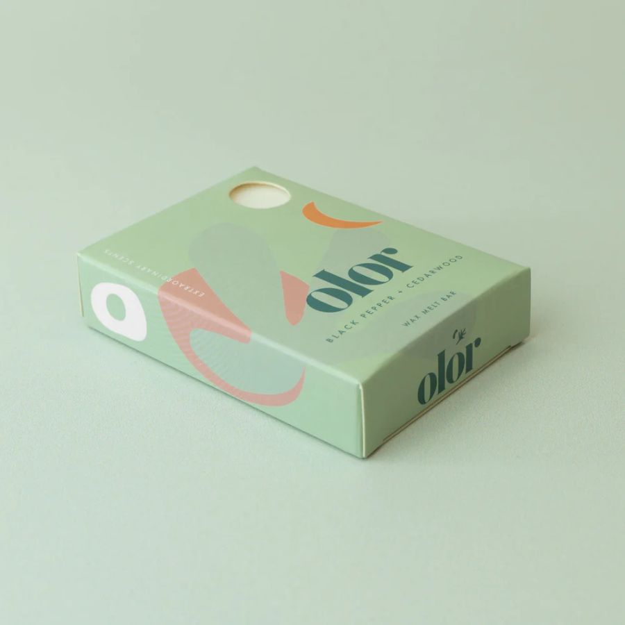OLOR/ ブラックペッパー+シダーウッド WAX MELT BAR