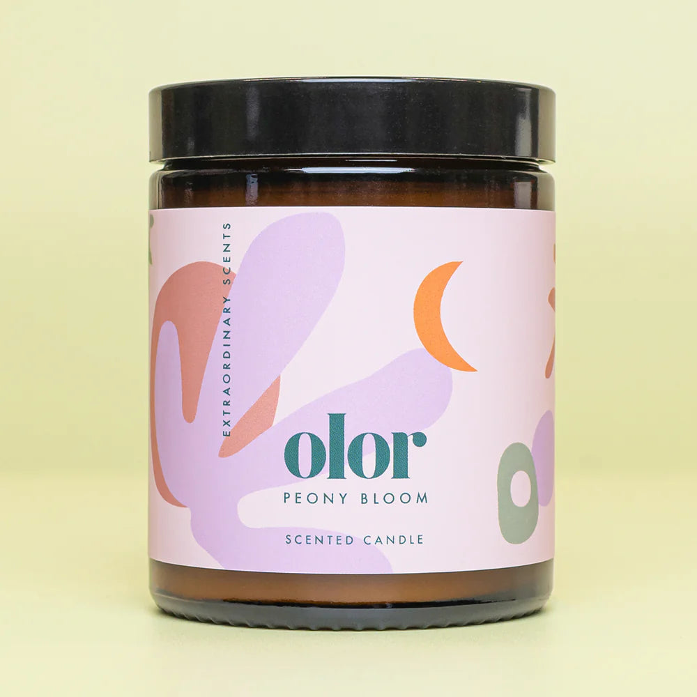 OLOR/  ピオニーブルーム ジャーキャンドル