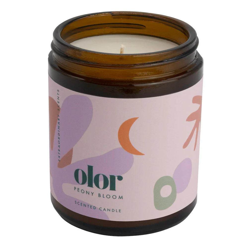 OLOR/  ピオニーブルーム ジャーキャンドル
