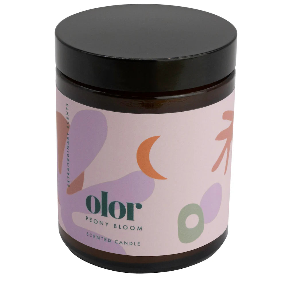 OLOR/  ピオニーブルーム ジャーキャンドル
