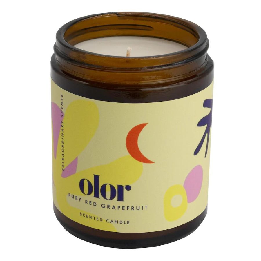OLOR/  ルビーレッドグレープフルーツ ジャーキャンドル