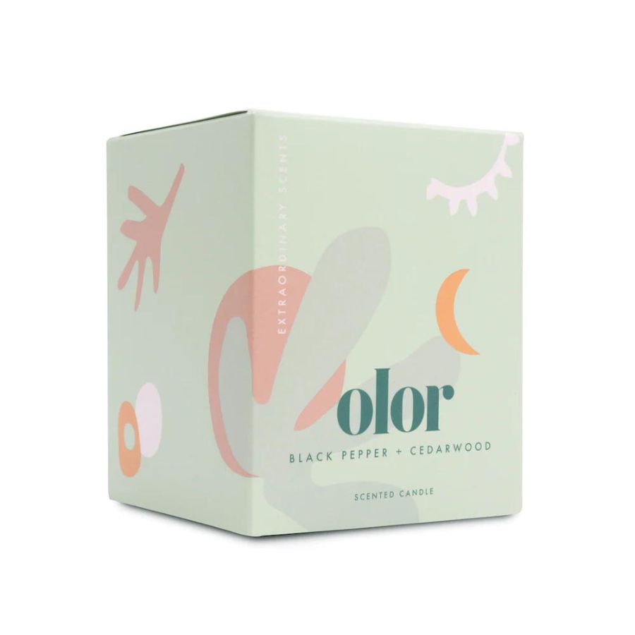 OLOR/  ブラックペッパー+シダーウッド クラシックキャンドル