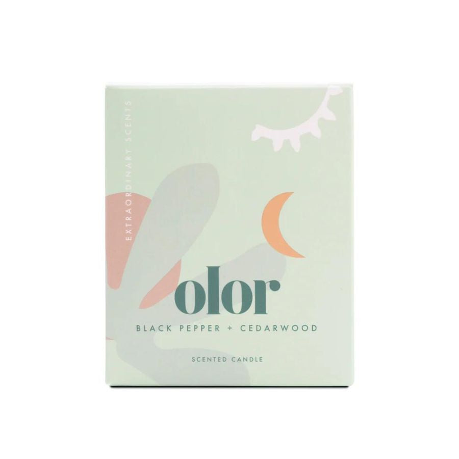 OLOR/  ブラックペッパー+シダーウッド クラシックキャンドル