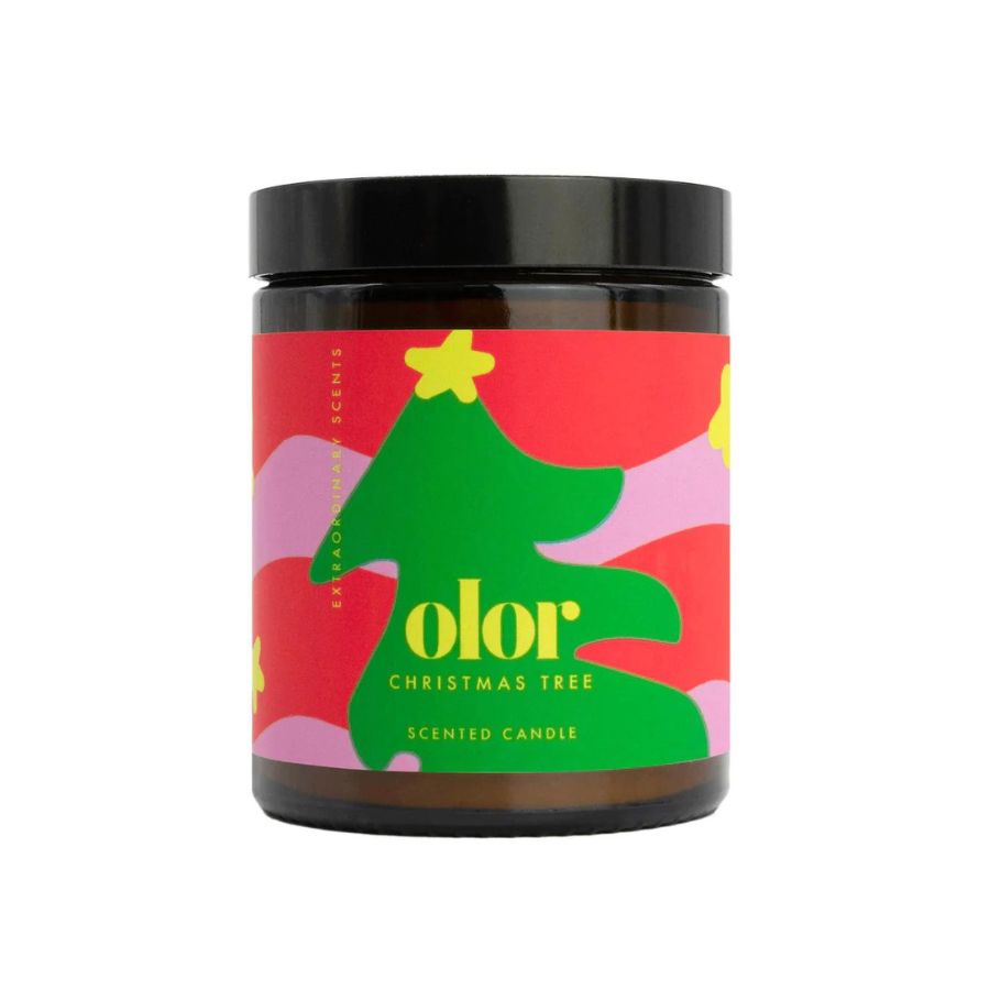 OLOR/  Christmas Tree Jar Candle