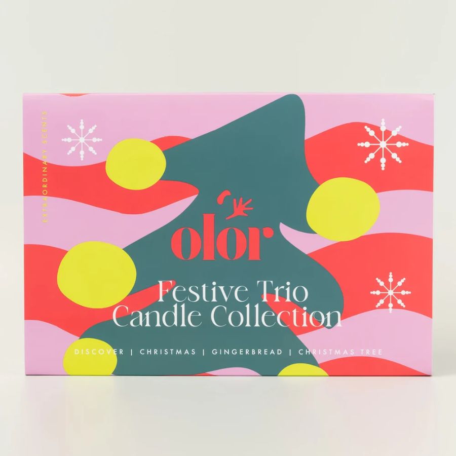 olor/ Gift Box - Festive Trio Candle Colleciton
